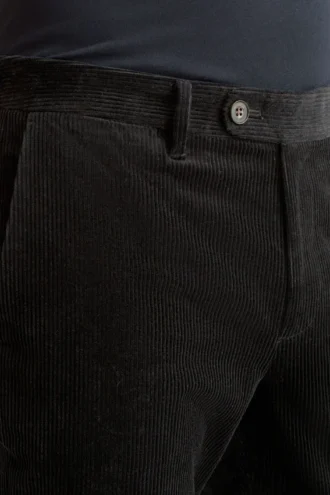 Pantaloni in velluto a coste elasticizzato italiano