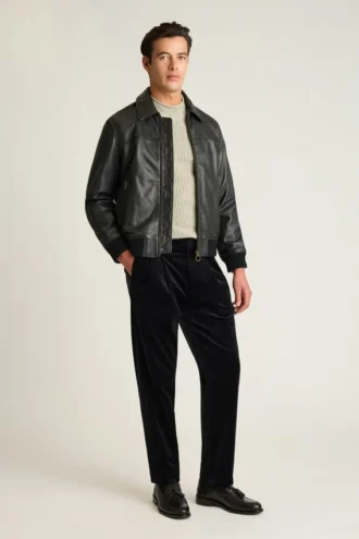 Pantaloni in velluto da uomo di Bonobos | Pantaloni di lusso con pieghe in stile italiano