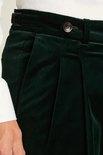 Pantaloni in velluto da uomo di Bonobos | Pantaloni di lusso con pieghe in stile italiano