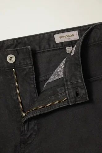 Pantaloni italiani a 5 tasche con effetto spazzolato – Straight Fit