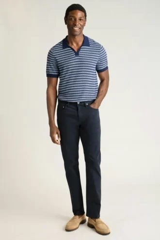 Pantaloni italiani a 5 tasche in tessuto spazzolato