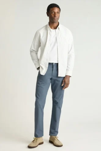 Pantaloni italiani a 5 tasche in tessuto spazzolato