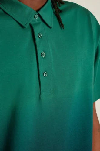 Polo a maniche corte dal taglio comodo con effetto sfumato Fielder