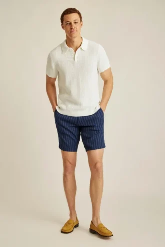 Polo con maglia verticale