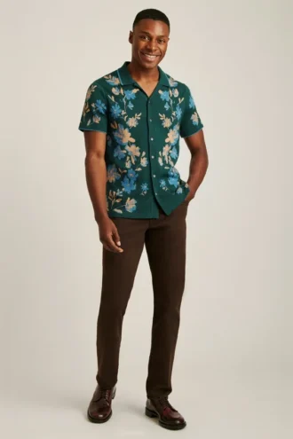 Polo con maglione floreale Cabana