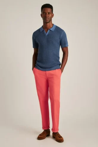 Polo con motivo a trecce