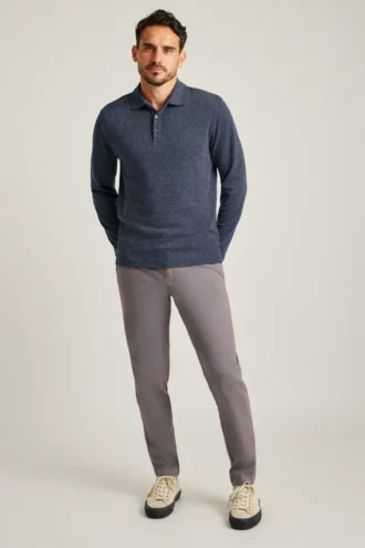 Polo di lusso a maniche lunghe