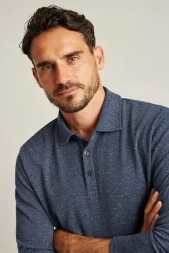 Polo di lusso a maniche lunghe