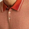 Polo in maglia a motivi geometrici
