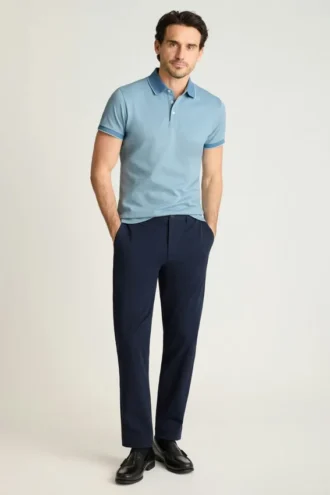 Polo in piqué elasticizzato