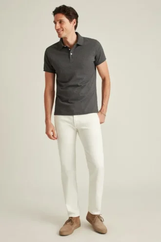 Polo in piqué elasticizzato