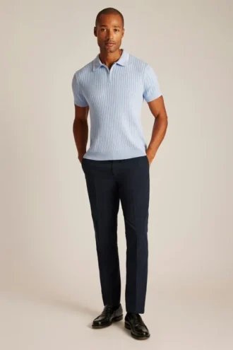 Polo morbida con zip