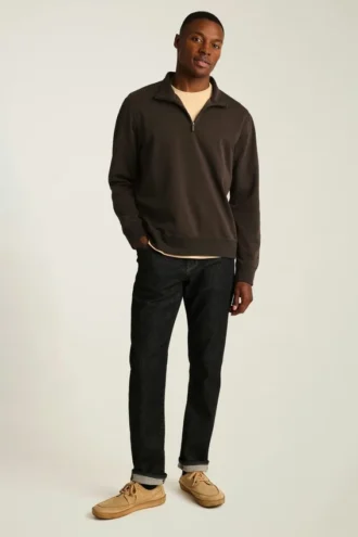 Pullover Soho con zip a un quarto