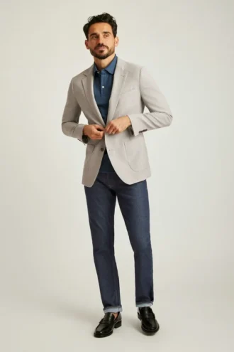 Unconstructed Italian Wool Blazer